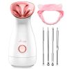 Facial Steamer Nano Ionic Hot Mist Face Steamer Home Sauna SPA Face Humidifier Atomizer for Women Men Moisturizing Unclogs Pores Spa Quality