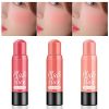3-Color Blush Stick Set – Long-lasting, Waterproof Blush for Natural Radiance