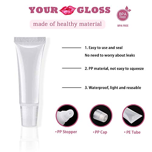 41iwNrBdCkL lip gloss tubes 50pcs 10ml Clear Empty Lip Balm
