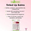 Organic Tinted Lip Balm by Sky Organics – 4 Pack Assorted Colors