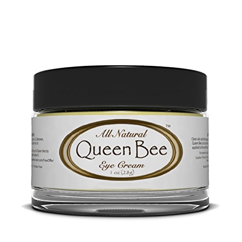 Queen Bee 100% Organic Rapid Reduction Under Eye Cream - Remove Dark Circles, Wrinkles, Face Lines, Under Eye Bags, Crow's Feet Without Harmful Chemicals, 1 Ounce