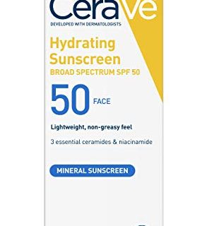 CeraVe 100% Mineral Sunscreen SPF 50 | Face Sunscreen
