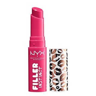 NYX PROFESSIONAL MAKEUP Filler Instinct Plumping Lip Color, Lip Plumper Balm - Juicy Pout, Cherry Red