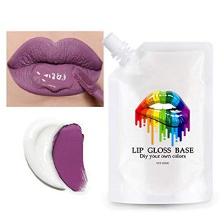 Lip Gloss Base, Malcm Matte Lip And Moisturizing Gloss Base Make Your Own Lip Gloss Handmade Lip Gloss DIY Handmade Lipstick Material Lip Gloss Primer Lip Glosses Base (100 ML, Matte)