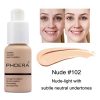 2PCS Phoera Foundation, 30ml 102# 104# Makeup Concealer Foundation Cream