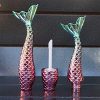 Dive into Creativity with 10-Piece Mermaid Mini Empty Lip Glaze Tubes – Perfect for Crafting Your Unique Lip Colors