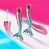 Dive into Creativity with 10-Piece Mermaid Mini Empty Lip Glaze Tubes – Perfect for Crafting Your Unique Lip Colors