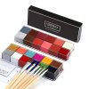 CCbeauty Professional Face Paint Oil 24 Colors Body Art Party Fancy Make Up with 6 Wooden Brushes