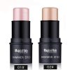 Royu 2 Colors Highlighter Stick, Shimmer Cream Powder Waterproof Light Face Cosmetics, Creamy Self Sharpening Crayon Stick Brightener & Highlighter