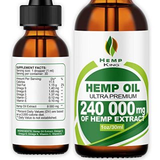 Hemp Oil Drops 240 000 mg, 100% Natural Extract