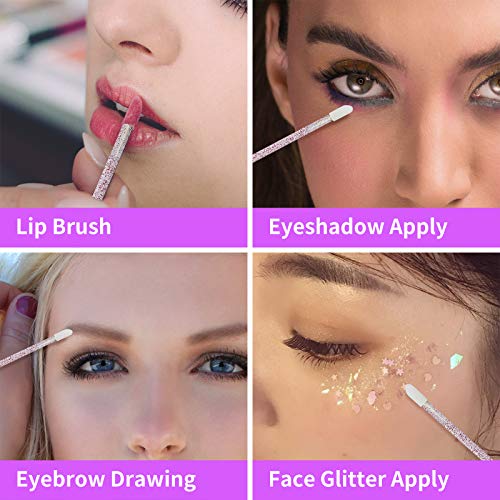 513a86K8odL.SL1500 Tifanso 300 PCS Lip Brush, Disposable Lip Wands Make Up Applicators