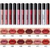 BONNIESTORE 12Pcs Matte Liquid Lipstick Set with Lip Plumper, Waterproof Long Lasting lipstick Set Nude Red Color Matte Lip Gloss Durable Liquid Lipgloss Set for Women Makeup