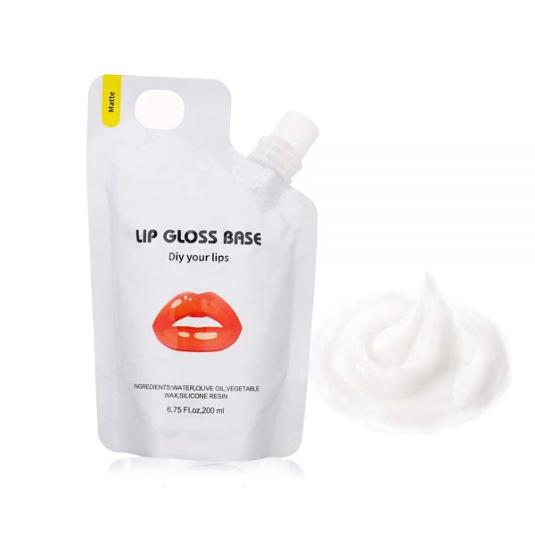 Versagel Lip Gloss Base, Matte Oil Material DIY Lip Makeup Primers, Non-Stick Lipstick Primer Lip Gloss Base for Handmade Lip Balms Lip Gloss 6.75 Fl.oz