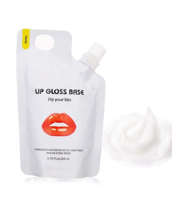 Versagel Lip Gloss Base 200ML, Matte Oil Material DIY Lip Makeup Primers, Non-Stick Lipstick Primer Lip Gloss Base for Handmade Lip Balms Lip Gloss 6.75 Fl.oz