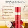 Mushroom Air Cushion BB Cream Stick - Natural CC Matte Foundation for Long-Lasting, Waterproof Concealer and Nude Makeup (02A Natural Medium)