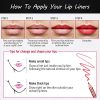 High Pigmented Lip Liner Set - Pack of 12 Creamy and Smooth