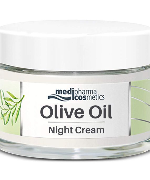 Medipharma Cosmetics Night Care Cream - Infused with Cold Pressed Olive Oil and Ceramides - Daily Use Cream for Face, Neck & Cleavage - Ideal for Dry to Very Dry Skin - 50 ml