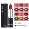 BONNIESTORE 12 Pcs Matte Lipstick Set, Waterproof Long Lasting Moisturizer