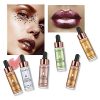 Liquid Highlighter,Makeup Smooth Shimmer Glow Liquid Illuminator