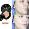 Air Cushion CC Cream: Mushroom Head Foundation for Moisturizing, Long-Lasting Matte Finish, and SPF50+/PA+++ Sun Protection - Pure Elegance