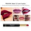Ownest 12 Colors Matte Lipstick Set, Nude Moisturizing Smooth