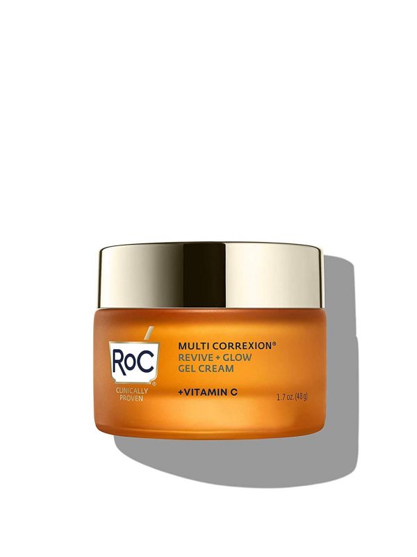 RoC Multi Correxion Revive + Glow Vitamin C Moisturizer for Face, 1.7 Ounce Gel Cream