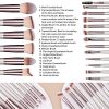 BS-MALL Makeup Brush Set 18 Pcs, Premium Synthetic Foundation Powder