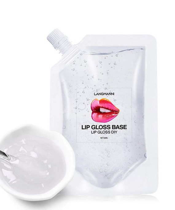 Eakroo Moisturize Lip Gloss Base, Lip Gloss Base Oil Material Lip Makeup Primers, Non-Stick Lipstick Primer for DIY Handmade Lip Balms Lip Gloss -100g (Moisturize)
