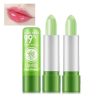 2 Pack Aloe Vera Lipstick, Firstfly Long Lasting Nutritious Lip Balm Lips Moisturizer Magic Temperature Color Change Lip Gloss (Green)