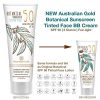 NEW Australian Gold Botanical Sunscreen Tinted Face BB Cream SPF 50