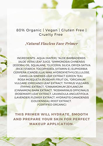 51Npv9npgdL.SL1500 Natural Flawless Face Makeup Primer, Organic