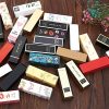 ANZKA 50 Pcs Lipstick Boxes Black and Gold