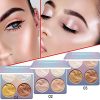 Shimmer Highlighter Powder Palette, Illuminator Powder Palette