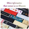 ANZKA 50 Pcs Lipstick Boxes Black and Gold
