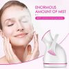 Warm Mist Facial Steamer, Villsure Nano Ionic Moisturizing Face Steamer for Facial
