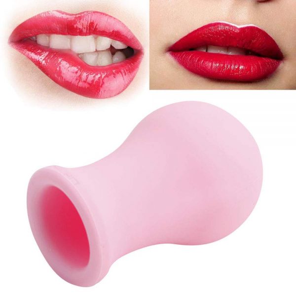 MonLiya Lips Enhancer Plumper Device,Pink Vase Type Physical Way Lip Pump Enlarger Fuller Bigger Sexy Lips Silicone Natural Pout Mouth Tool Sexy Lip Mouth