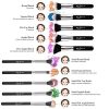 BEAKEY Makeup Brush Set, Premium Synthetic Kabuki Foundation
