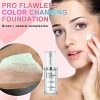 Flawless Colour Changing Foundation, Warm Skin Tone Liquid Foundation