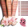 High Pigmented Lip Liner Set - Pack of 12 Creamy and Smooth