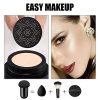 Air Cushion CC Cream: Mushroom Head Foundation for Moisturizing, Long-Lasting Matte Finish, and SPF50+/PA+++ Sun Protection - Pure Elegance
