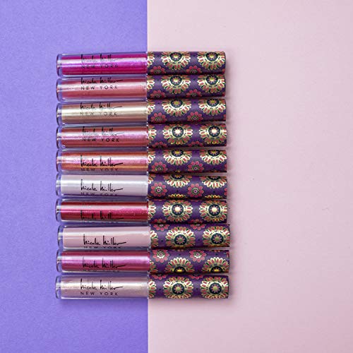51fH-wEyTNL.SL1500 Nicole Miller 10 Pc Lip Gloss Collection, Shimmery Lip Glosses