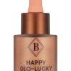 Liquid Highlighter & Illuminator Makeup Glow Drops | All Natural Facial Hydrating & Shimmer Finish | Happy Glo-Lucky Face Bronzer with Dropper by Baja Bae | 0.6fl oz