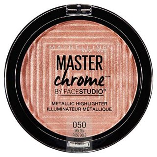 Maybelline New York Facestudio Master Chrome Metallic Highlighter Makeup, Molten Rose Gold, 0.24 Ounce