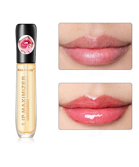 Lip Plumper, Lip Enhancer, Lip Plumper Gloss, Lip Care Serum, Lip Plumping Balm, Moisturizing Clear Lip Gloss for Fuller Lips & Hydrated Beauty Lips 5ML