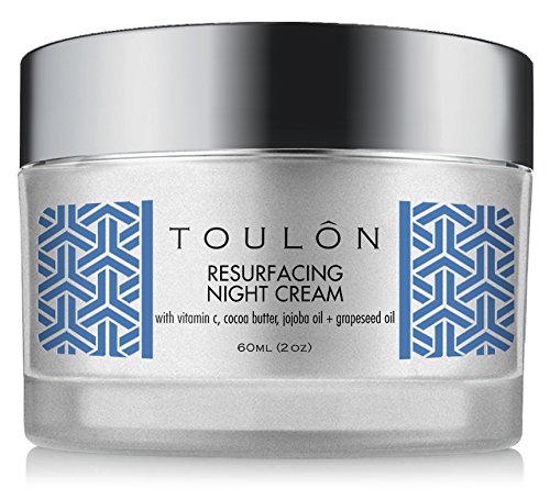 Night Face Cream For Women - Best Natural Face Moisturizer for Dry Skin with Vitamin C, Cocoa Butter & Grapeseed Oil to Build Collagen, Reduce Fine Lines & Firm Neck and Decollete