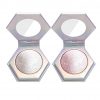 COOSA Metallic Highlighter Makeup, Brighten Shimmer Face Highlighters Waterproof, Pearl White, Peach Pink, 2 Pack