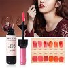 MANZIMIAO 6 Colors Wine Lip Tint, Natural Long Lasting Liquid Lipstick