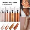 SuperThinker Liquid Highlighter - Illuminating Glow for Face & Body | Bronze Gold Shimmer ✨
