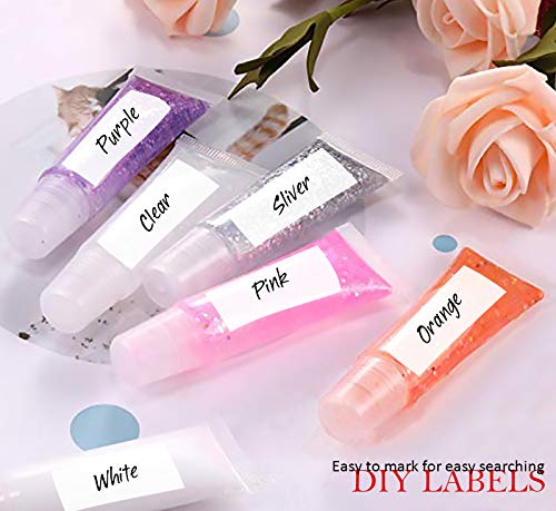 51pK1B4gc6L.SL1500 50PCS Lip Gloss Tubes 10ml Clear Empty Lip Balm