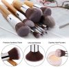 BS-MALL Makeup Brush Set, 11Pcs Bamboo Synthetic Kabuki Brush Set